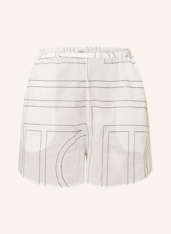 TOTEME Shorts WEISS/ SCHWARZ