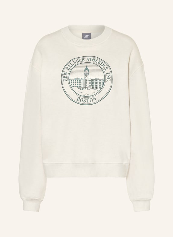 new balance Oversized-Sweatshirt HELLGRAU/ DUNKELGRÜN