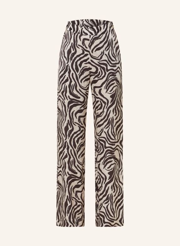 JOOP! Trousers BEIGE/ DARK BROWN