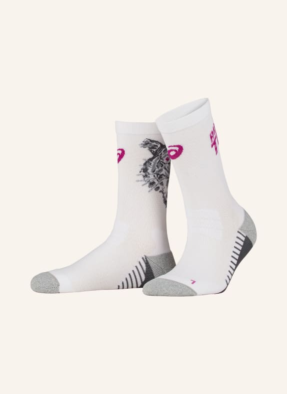ASICS Sports socks PERFORMANCE RUN 101 BRILLIANT WHITE/BOLD MAGENTA