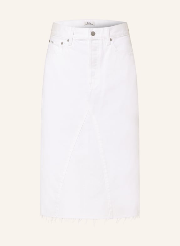 POLO RALPH LAUREN Denim skirt WHITE