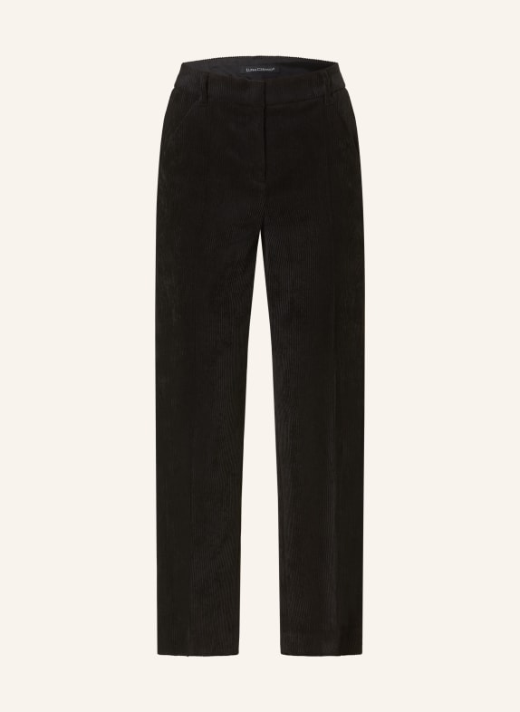 LUISA CERANO Corduroy culottes BLACK