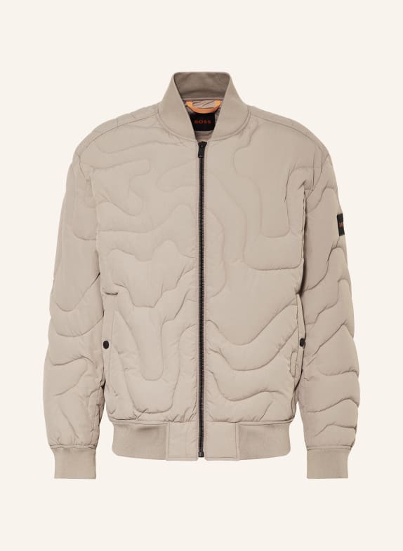 BOSS Quilted jacket OMAPY BEIGE