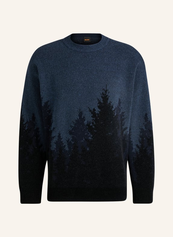 BOSS Sweater KEVEREST DARK BLUE/ BLACK