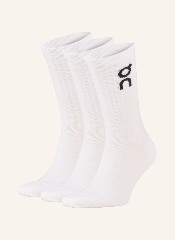 On 3-pack socks 01718 WHITE