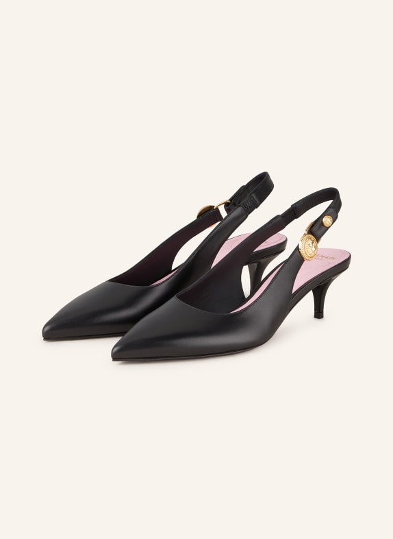 BALMAIN Slingback Pumps EVA BLACK