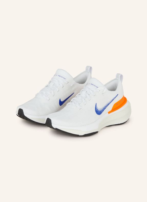 Nike Running shoes INVINCIBLE RUN 3 WHITE/ NEON ORANGE/ BLUE