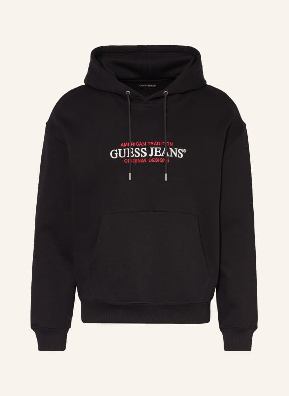 GUESS JEANS Hoodie BLACK