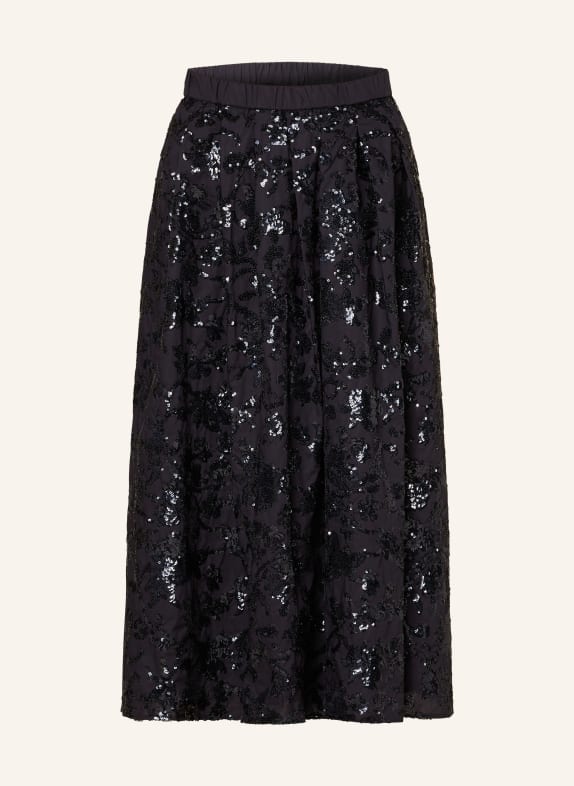 WEEKEND Max Mara Rock NOME mit Pailletten SCHWARZ