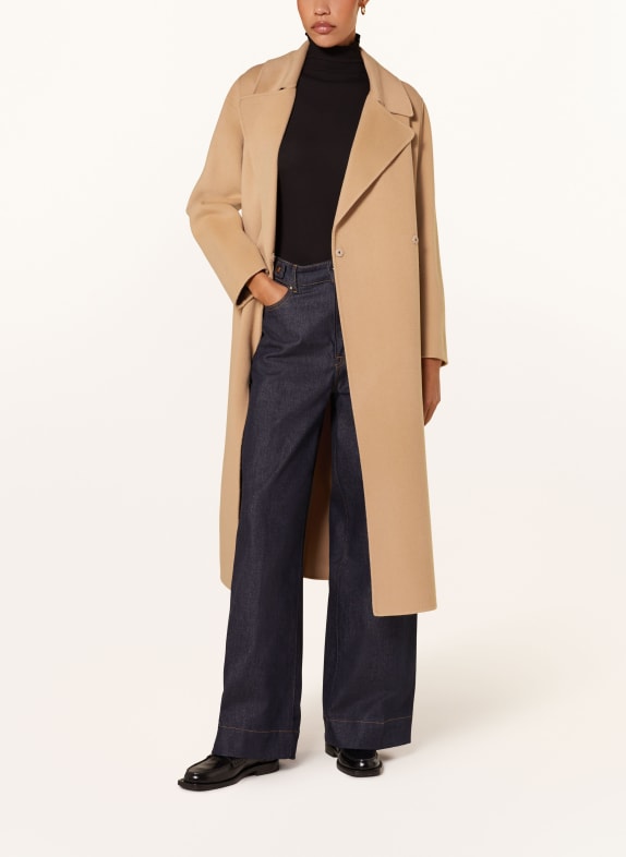 WEEKEND Max Mara Vlněný kabát MANU BÉŽOVÁ