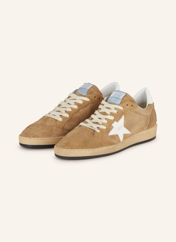 GOLDEN GOOSE Sneaker BALL STAR COGNAC/ ECRU