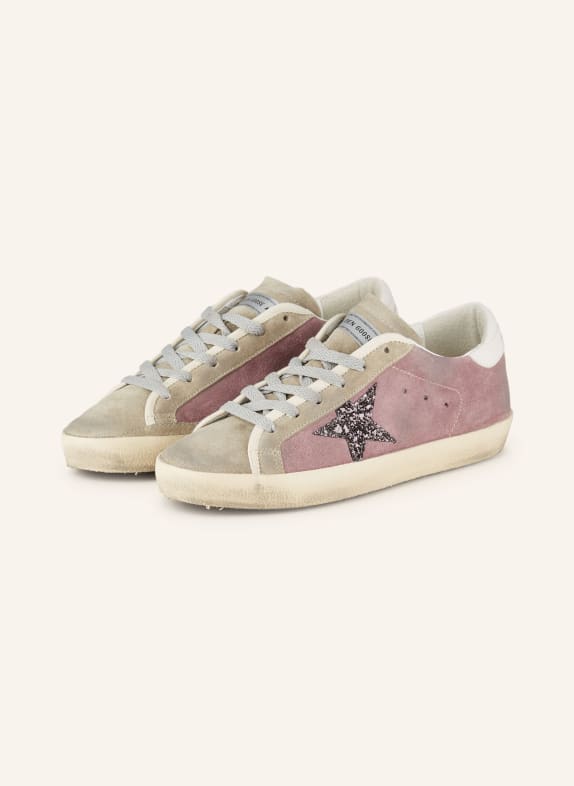 GOLDEN GOOSE Sneaker SUPER-STAR LILA/ GRAU