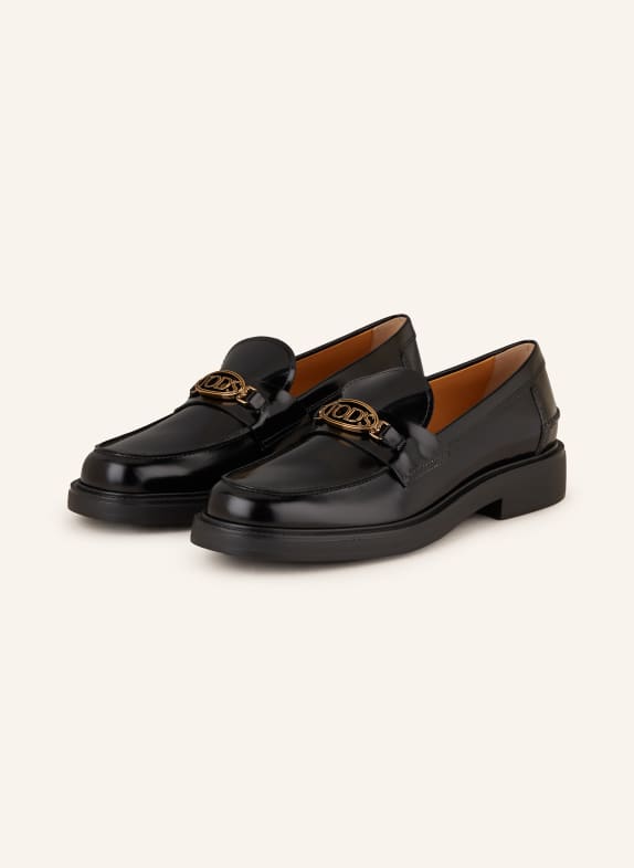 TOD'S Loafer GOMMA SCHWARZ