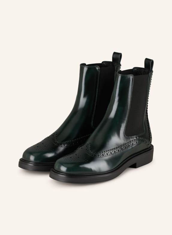 TOD'S Chelsea-Boots DUNKELGRÜN