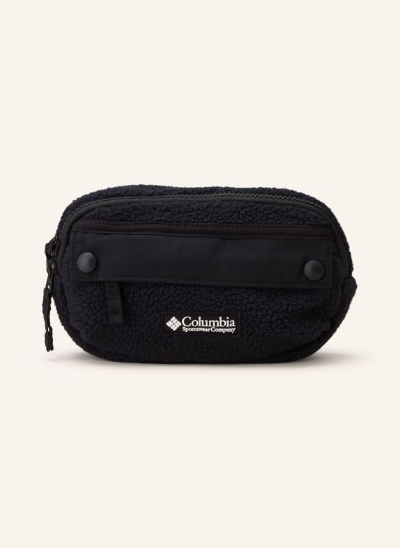 Columbia Gürteltasche mit Teddyfell SCHWARZ