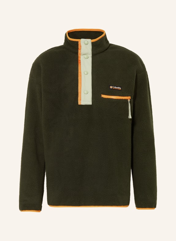 Columbia Fleece half-zip sweater HELVETIA™ II DARK GREEN