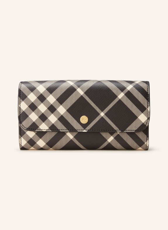 BURBERRY Geldbörse SCHWARZ/ ECRU