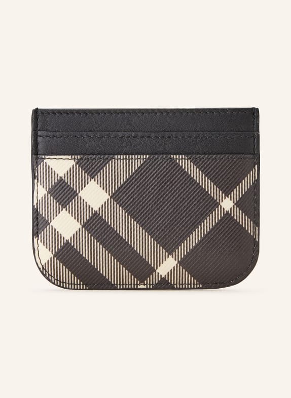 BURBERRY Card case BLACK/ CREAM