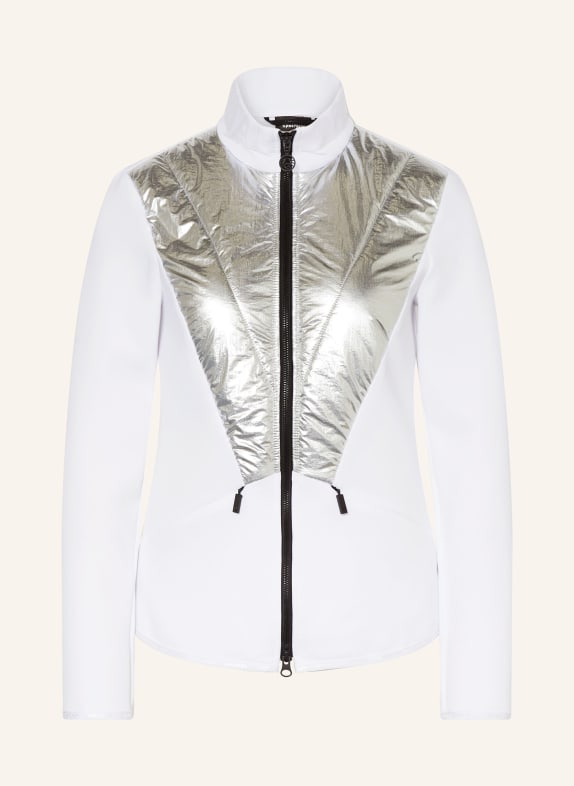 SPORTALM Midlayer-Jacke WEISS/ SILBER