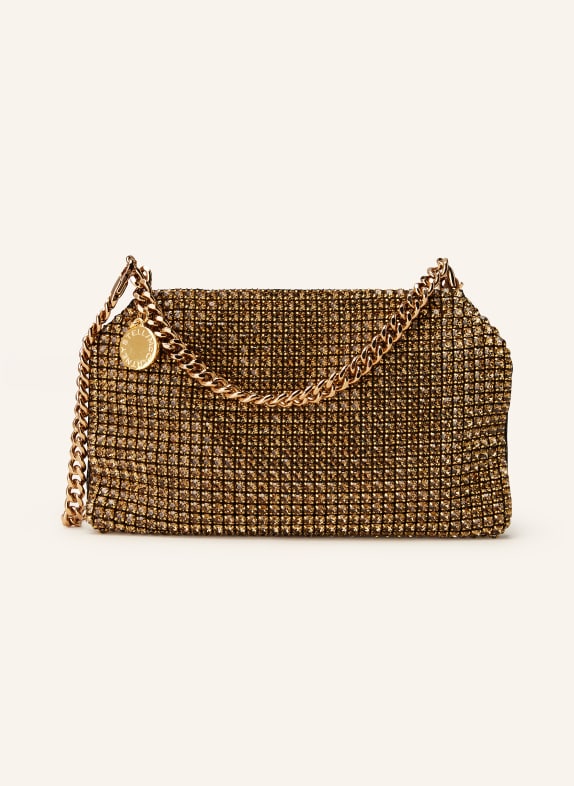 STELLA McCARTNEY Clutch FALABELLA mit Schmucksteinen GOLD