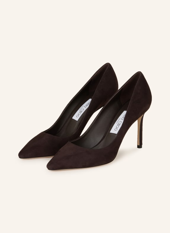 JIMMY CHOO Pumps ROMY 85 DARK BROWN