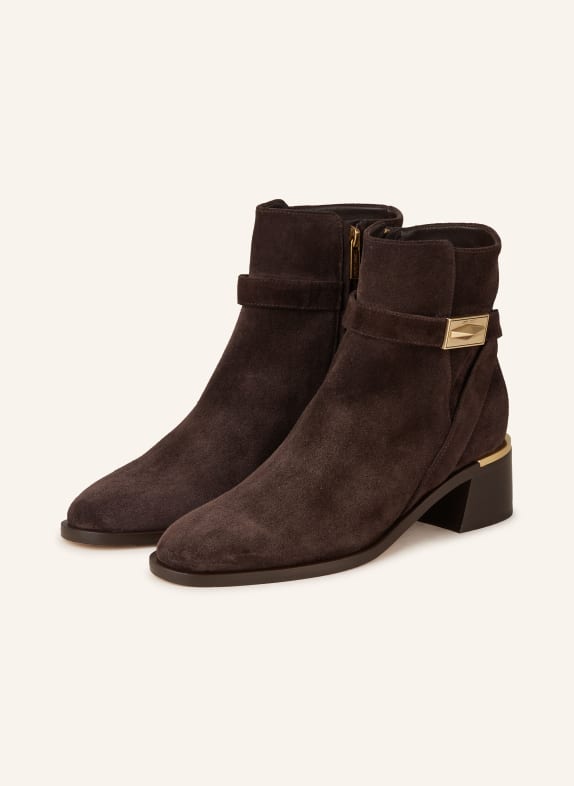 JIMMY CHOO Ankle boots DIANTHA 45 DARK BROWN