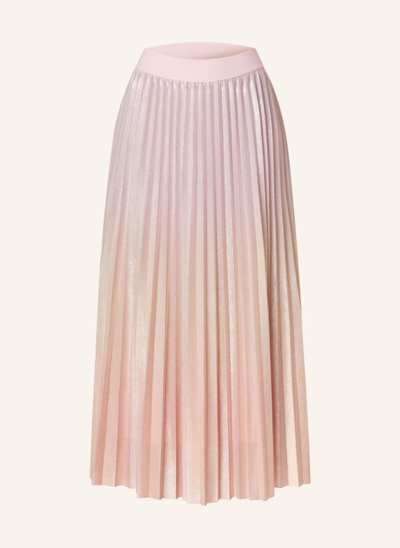 SPORTALM Pleated skirt with glitter thread ROSE/ LIGHT PINK/ ROSE GOLD