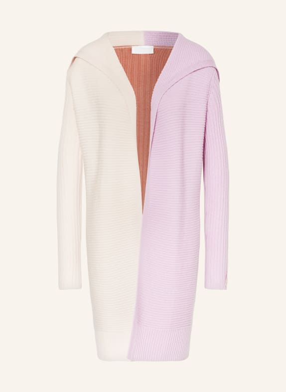 SPORTALM Knit cardigan LIGHT PURPLE/ NUDE/ SALMON