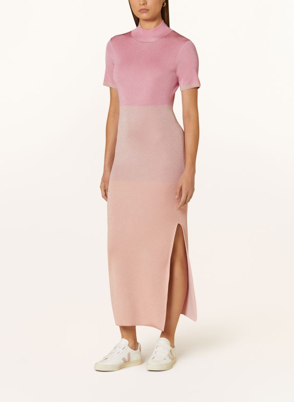 SPORTALM Knit dress with glitter thread PINK/ ROSE/ LIGHT PINK