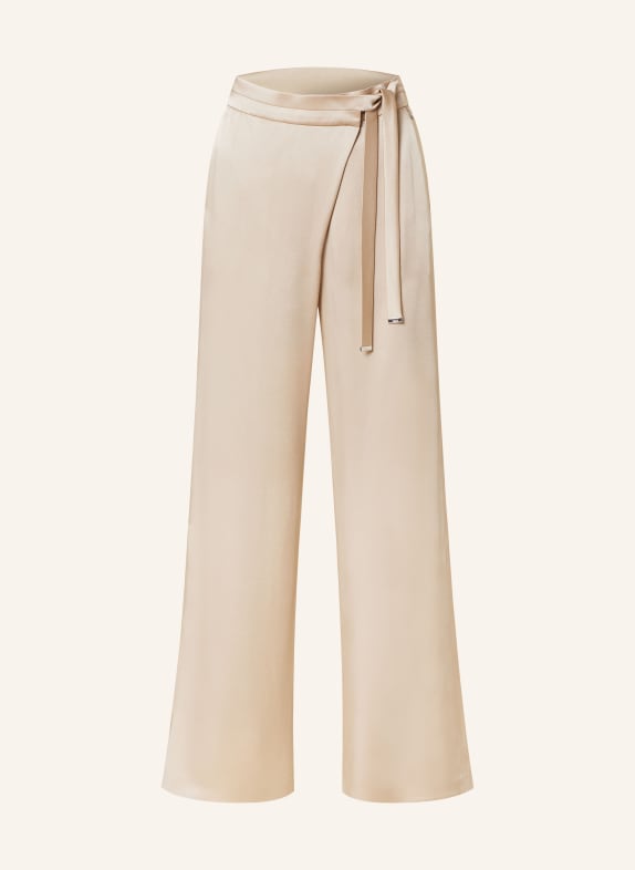 HERNO Marlenehose aus Satin BEIGE