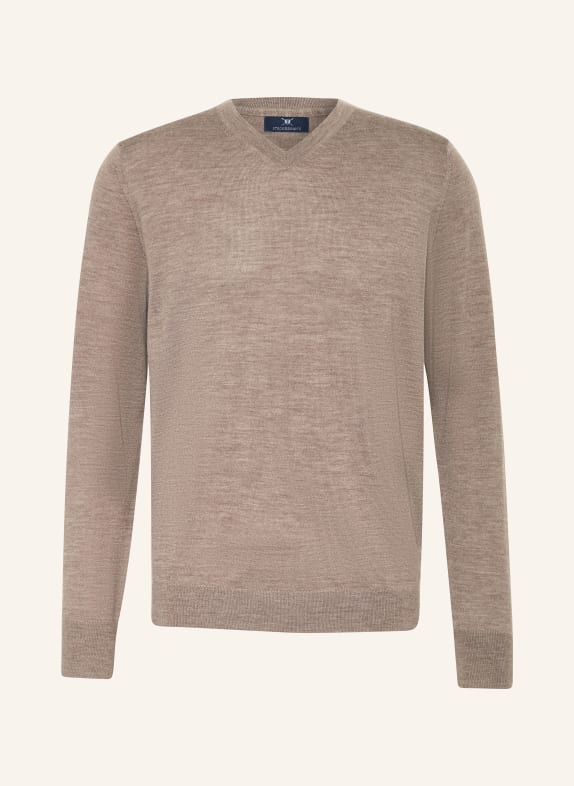 STROKESMAN'S Pullover aus Merinowolle TAUPE