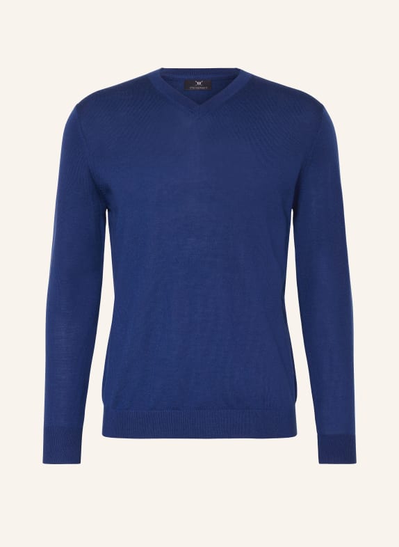 STROKESMAN'S Pullover aus Merinowolle BLAU