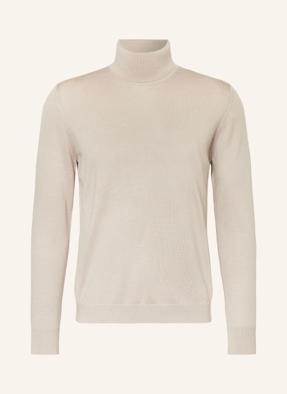 STROKESMAN'S Rollkragenpullover aus Merinowolle BEIGE