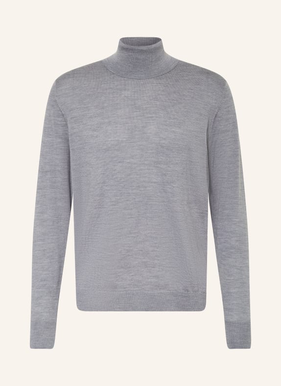 STROKESMAN'S Rollkragenpullover aus Merinowolle GRAU