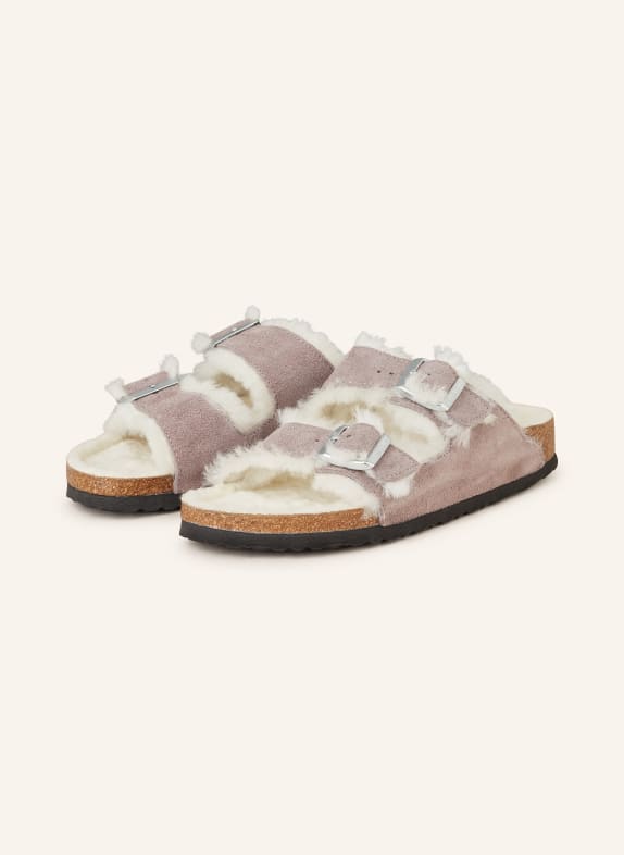 BIRKENSTOCK Pantoletten ARIZONA SHEARLING HELLLILA