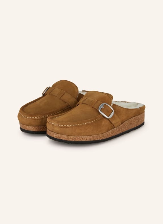 BIRKENSTOCK Slides BUCKLEY SHEARLING CAMEL