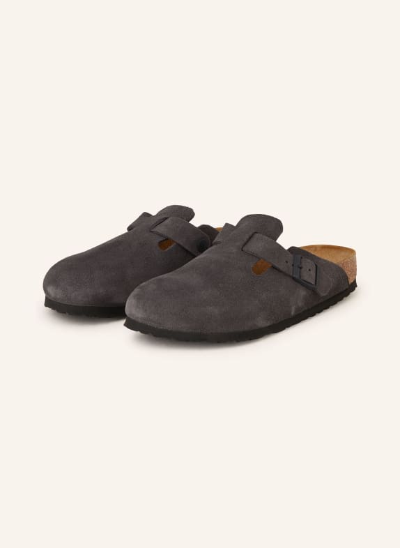 BIRKENSTOCK Pantofle BOSTON TMAVĚ ŠEDÁ