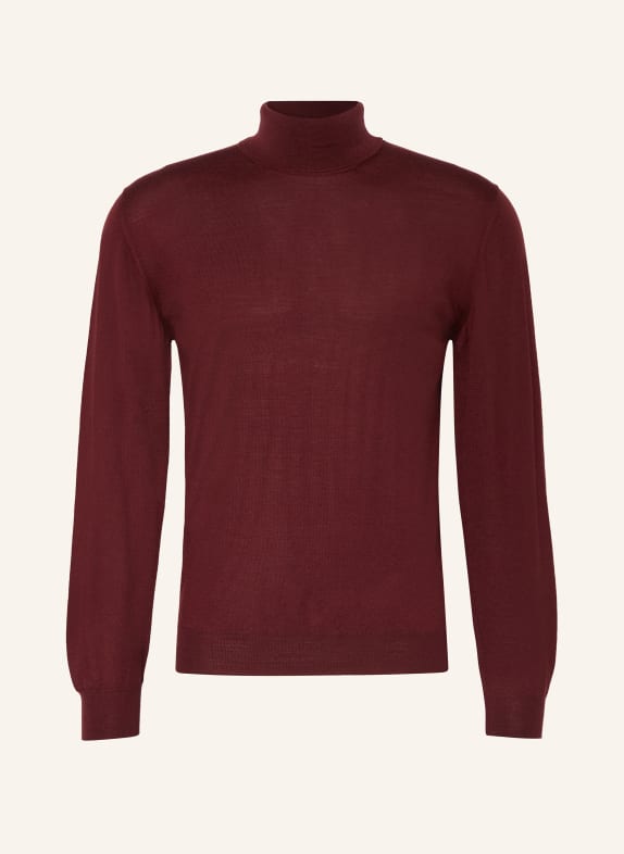 FEDELI Turtleneck sweater DARK RED