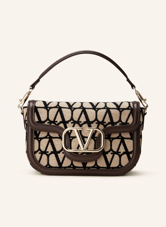 VALENTINO GARAVANI Crossbody bag VLOGO LIGHT BROWN/ DARK BROWN/ BLACK