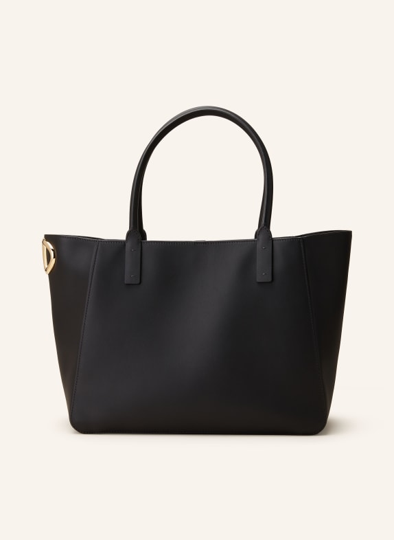 VALENTINO GARAVANI Shopper VLOGO SIDE SMALL ČERNÁ