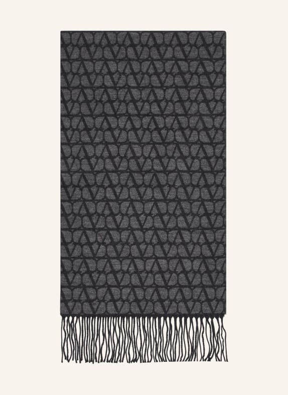 VALENTINO GARAVANI Scarf GRAY/ DARK GRAY