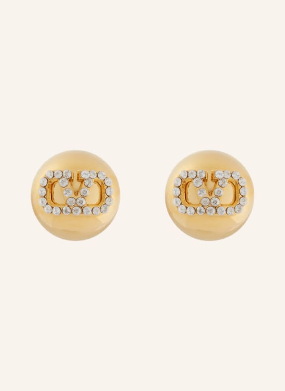 VALENTINO GARAVANI Stud earrings VLOGO SIGNATURE with Swarovski crystals GOLD