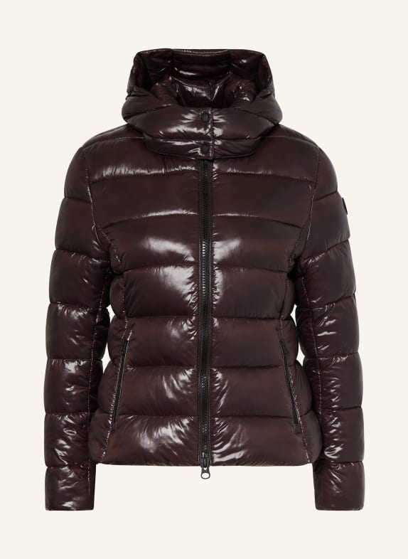 SAVE THE DUCK Quilted jacket DARK BROWN