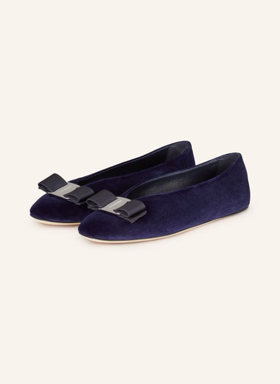 FERRAGAMO Ballerinas VARA DUNKELBLAU