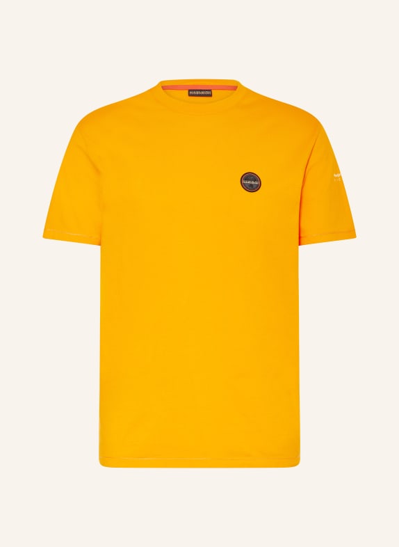 NAPAPIJRI T-shirt BADGE NEON ORANGE