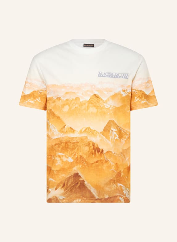 NAPAPIJRI T-Shirt DUNNERN DUNKELORANGE/ ORANGE/ CREME