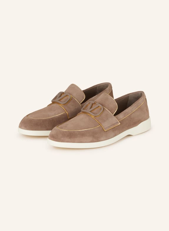 VALENTINO GARAVANI Loafers VLOGO LEISURE FLOWS TAUPE