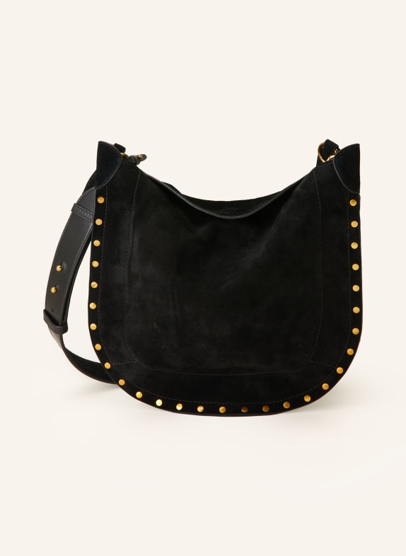 ISABEL MARANT Hobo-Bag OSKAN mit Pouch und Nieten SCHWARZ