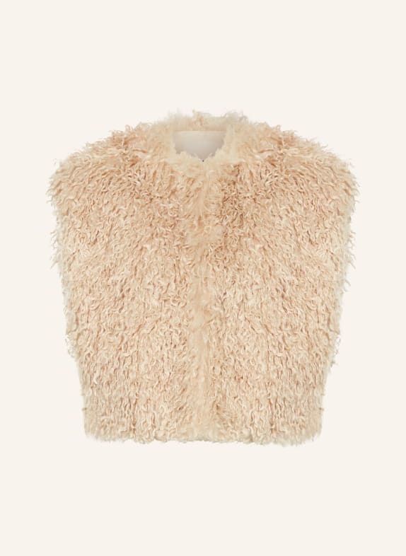 ISABEL MARANT Faux fur gilet FLORANA ECRU