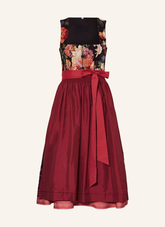 SPORTALM Dirndl SCHWARZ/ FUCHSIA/ GRÜN
